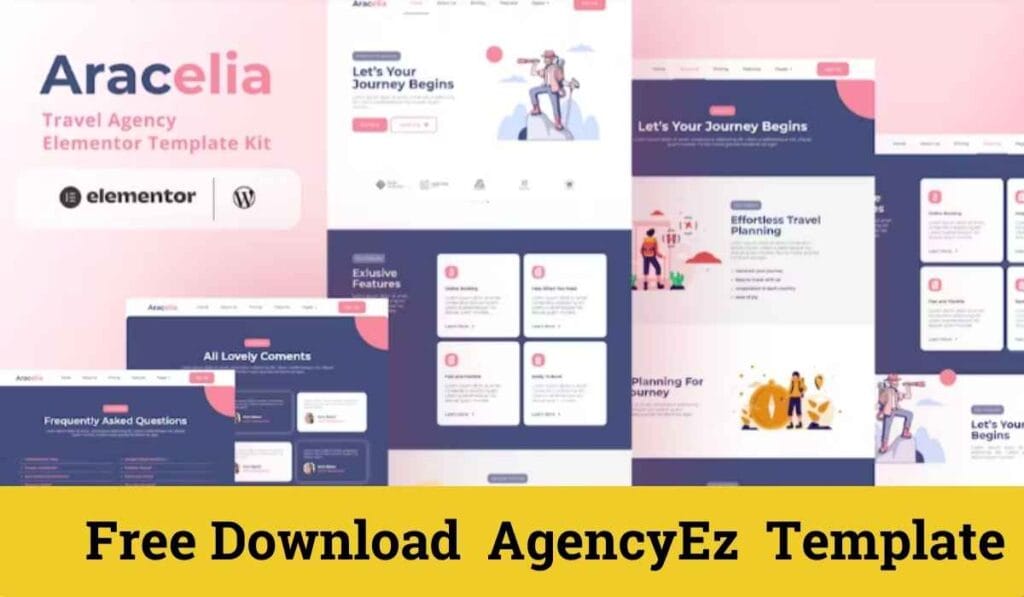 Get Aracelia Travel Agency Template