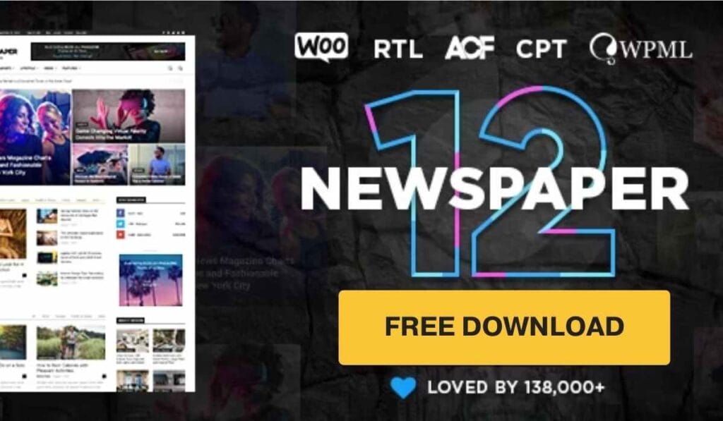 Free Download Newspaper Theme
