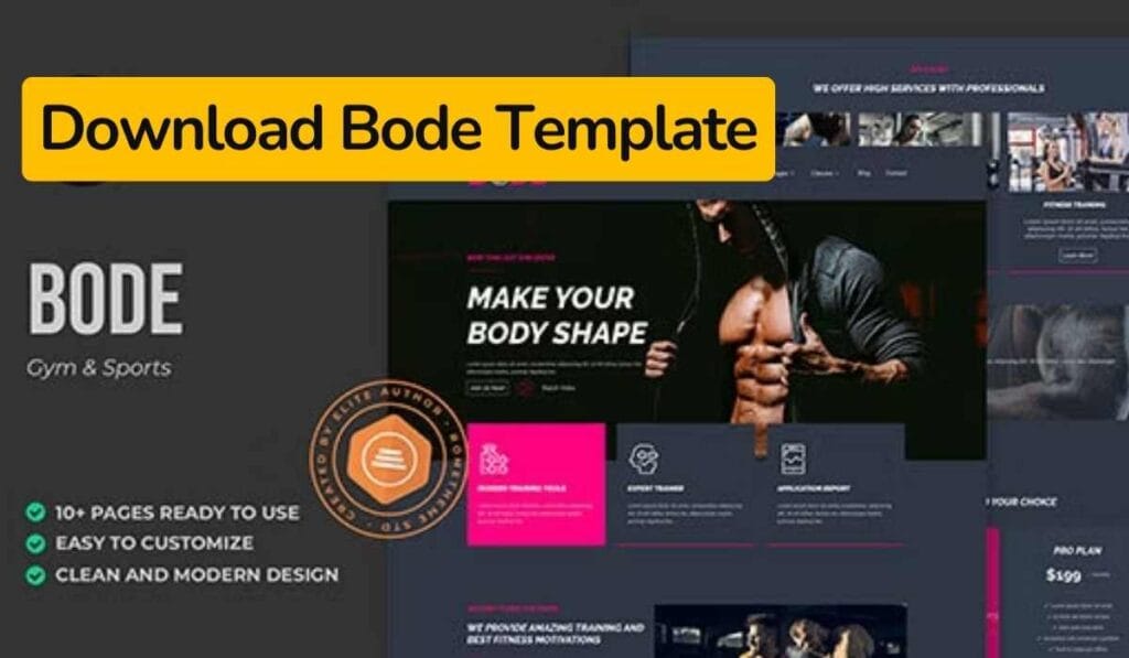Bode Gym & Sports Elementor Template