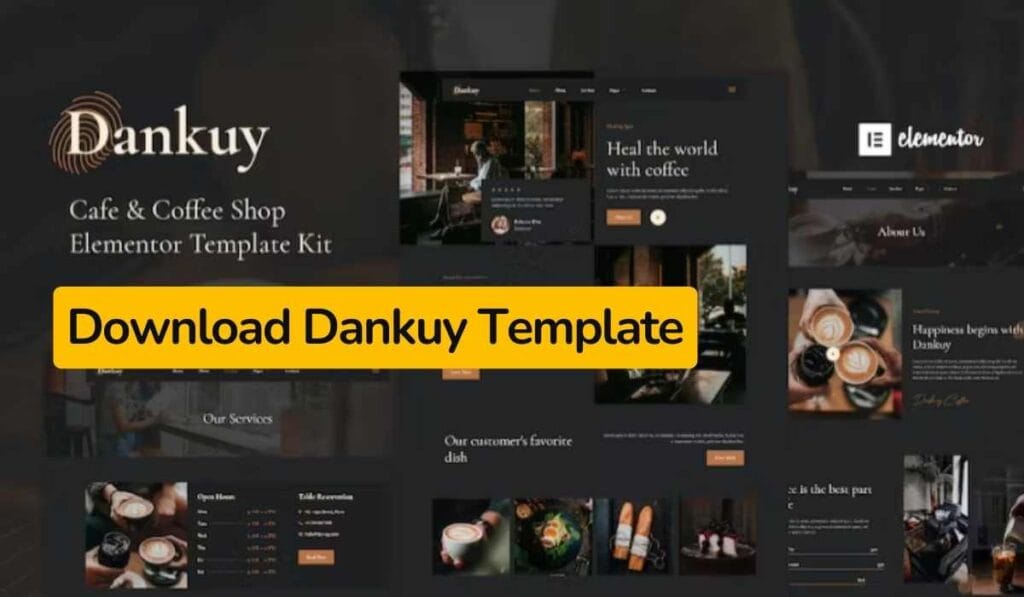 Dankuy - Cafe & Coffee Shop Elementor Template
