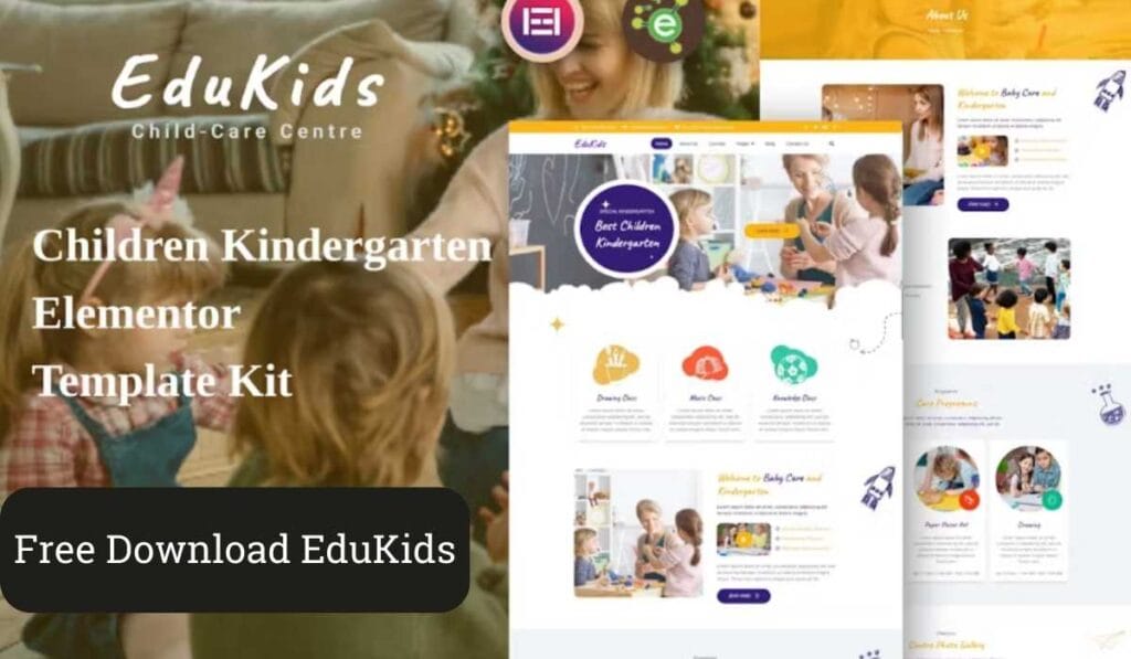 EduKids - Children Kindergarten Elementor Template