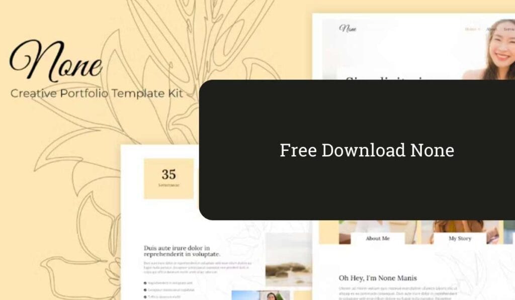 None - Stylish Fashion Elementor Template