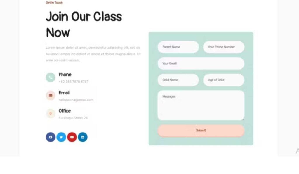 Bocha - Childcare Elementor Template