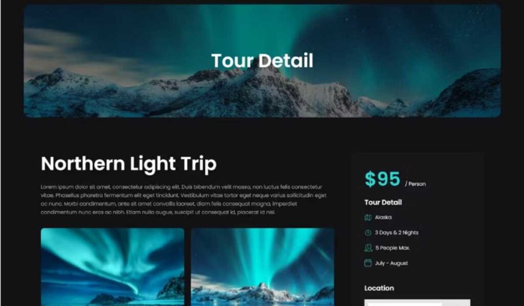 Knoor - Travel & Tours Booking Elementor Template