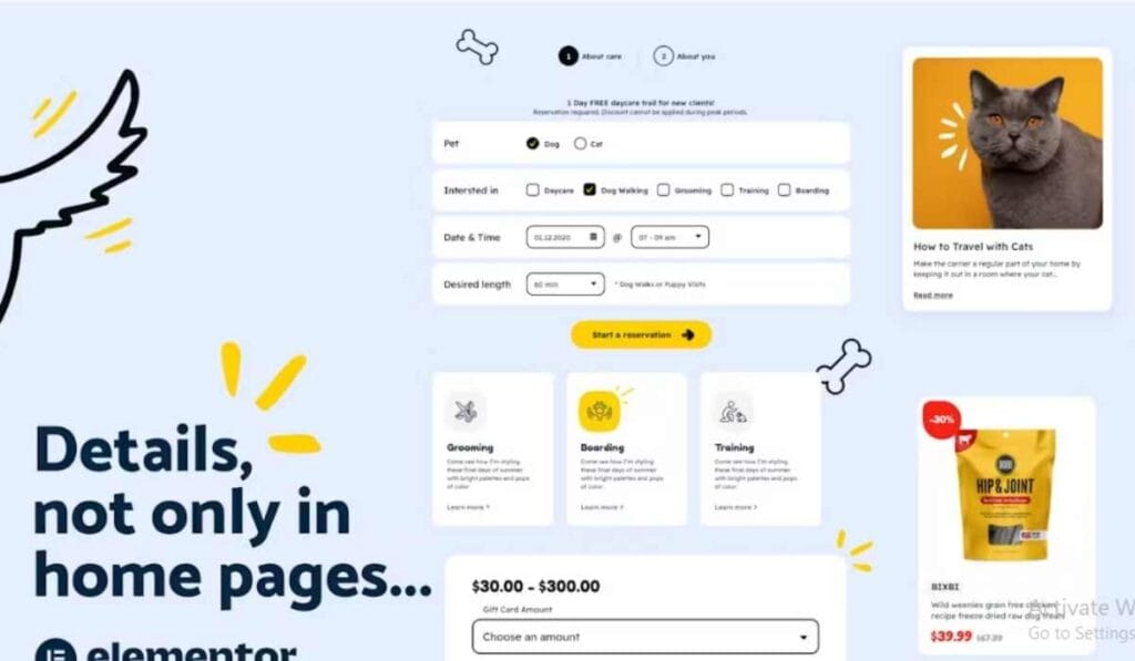 PetMania - Pet Care & Shop - Elementor Pro Theme