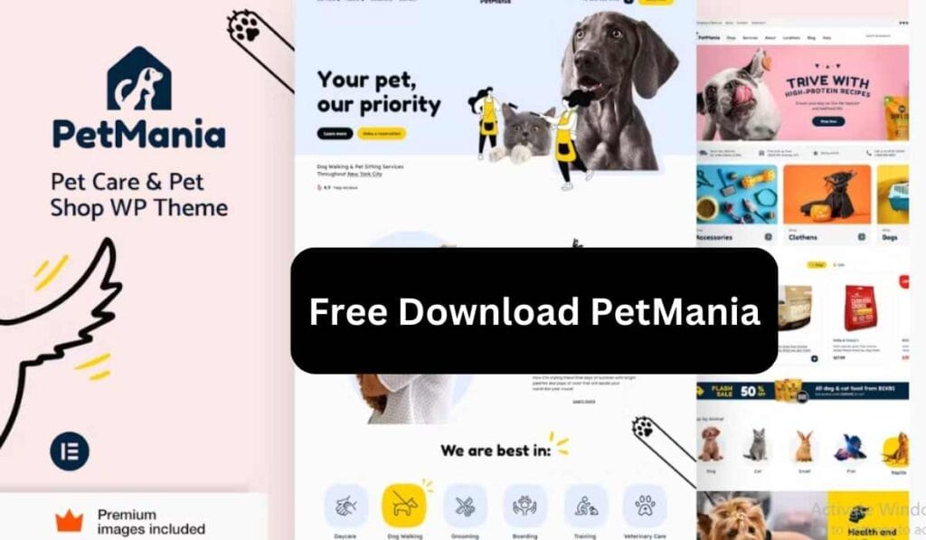 PetMania - Pet Care & Shop - Elementor Pro Theme